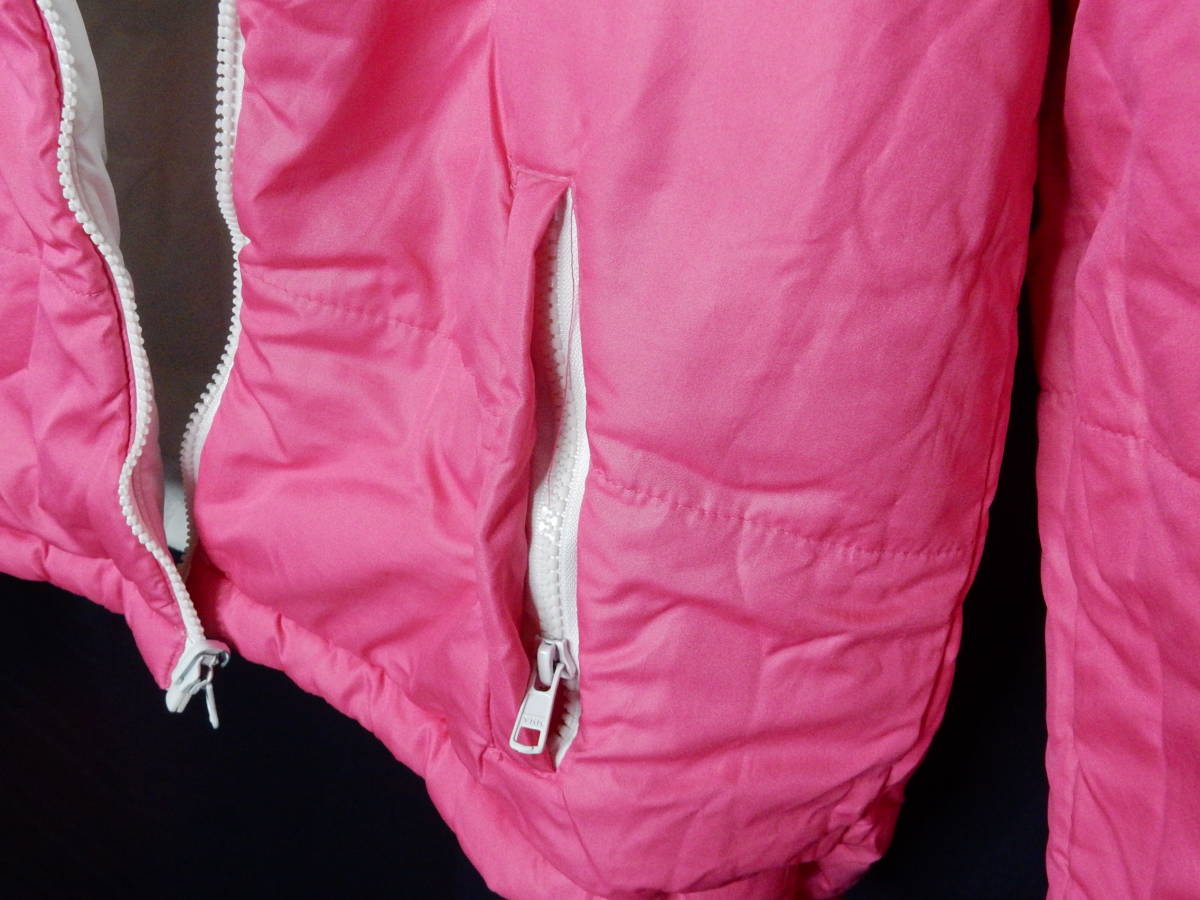 ★来冬に備えて（気が早すぎ？）■美品で可愛い■　ホワイト＆ピンク　リバーシブルショートコート・ジャケット（中わた）　Ｍサイズ_画像10
