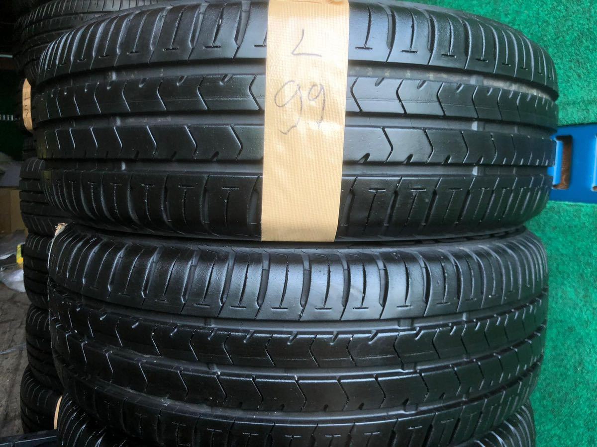 ★【送料無料】★バリ溝8~9分山 165/55R14 ブリヂストンEcopiaNH100C(2019年)★MRワゴン ザッツ ゼスト ミニカ ヴィヴィオ等★4本セット _画像2