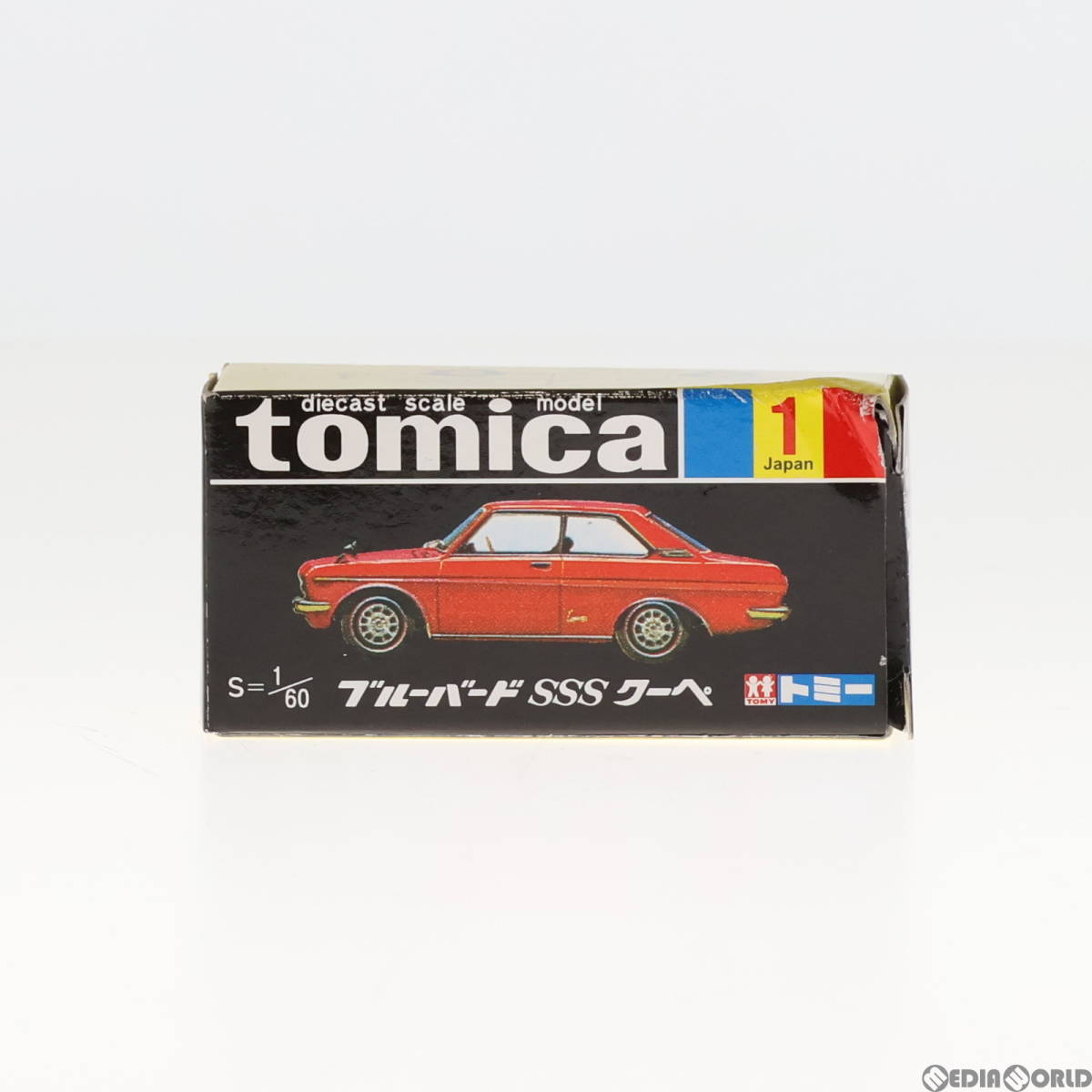 【中古】[MDL]トミカ No.1 1/60 ニッサン ブルーバード SSS クーペ(レッド/黒箱) 復刻版 完成品 ミニカー トミー(65301232)_画像1