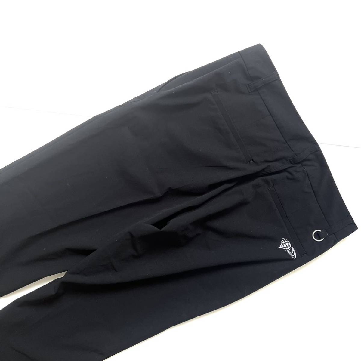 【送料無料】現行モデル　BEAMS GOLF ビームスゴルフ　ストレッチパンツ　レディース　ブラック　黒　ズボン　サイドロゴ　M_画像4