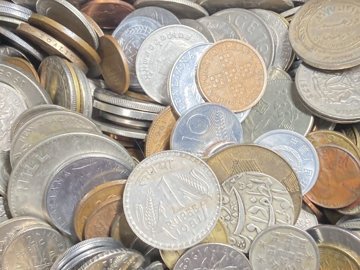 外国銭メインの古銭セット　おまとめ約3000g アジア　ヨーロッパなど　希少　レアコイン　外国コイン　旧貨幣　大量_画像3