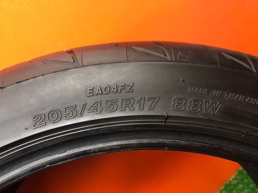 4t-103) 205/45R17 BRIDGESTONE Potenza RE004 2023年 8分山以上 4本_画像2