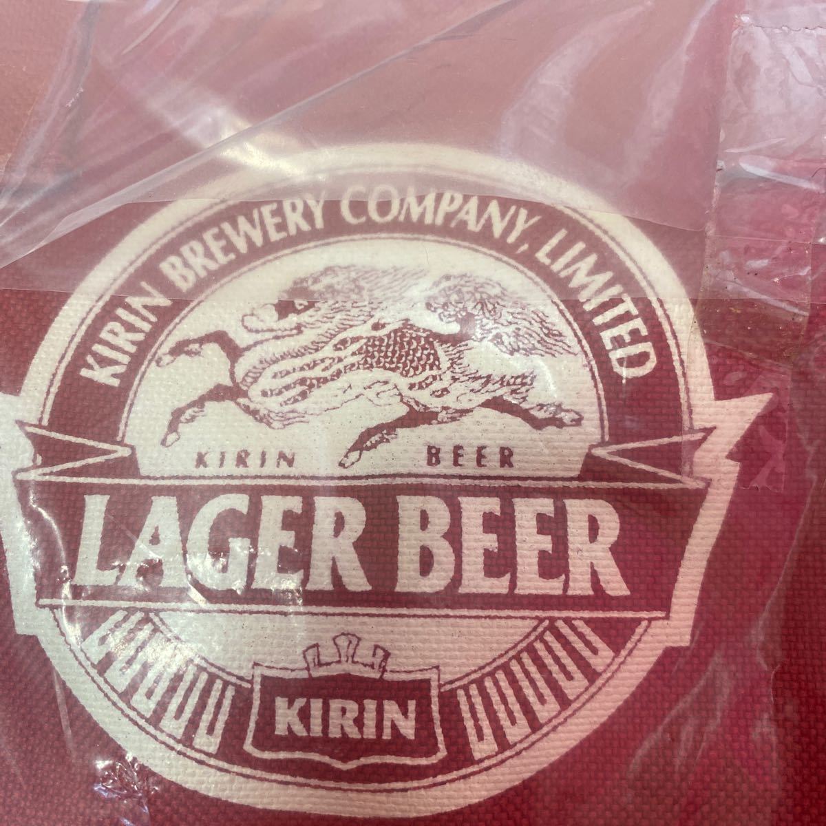 送料無料　新品　未使用　レア　KIRIN BEER　キリンビール　一番搾　復刻版　ミニトートバッグ　ゴルフボールバッグ　小物入エコ昭和レトロ_画像5