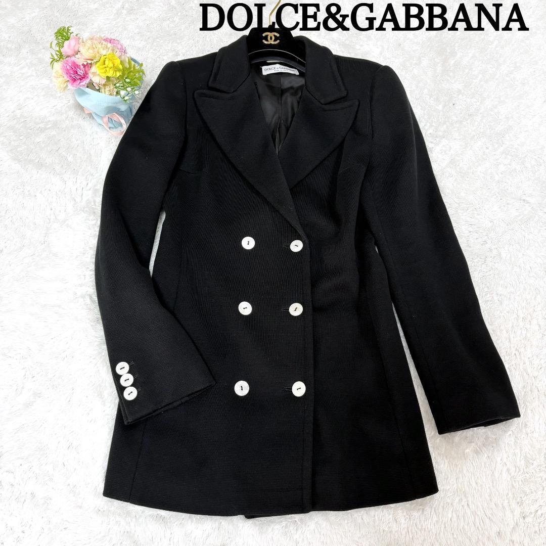 美品　希少　DOLCE&GABBANA　ドルチェ&ガッパーナ　ダブル　テーラードジャケット　シェルボタン　ドルガバ　イタリア製_画像1