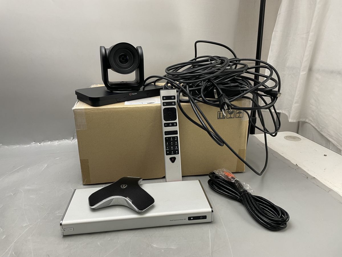 ★通電確認のみ★Polycom ポリコム RealPresence Group 500 テレビ会議システム★現状引き渡し★_画像1