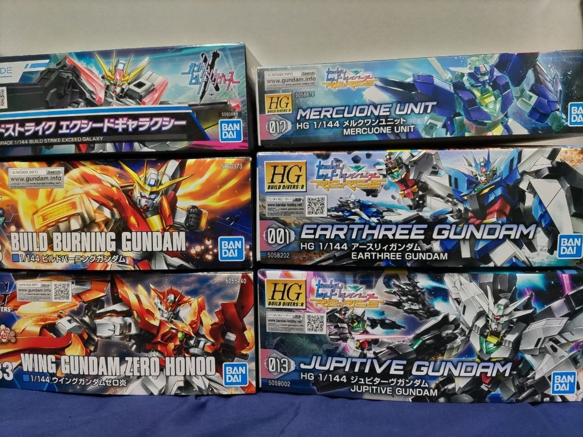 ガンプラ】HG EG 1/144 ビルドファイターズ系プラモデル6箱 ガンプラ】HG EG 1/144 ビルドファイターズ系プラモデル6箱