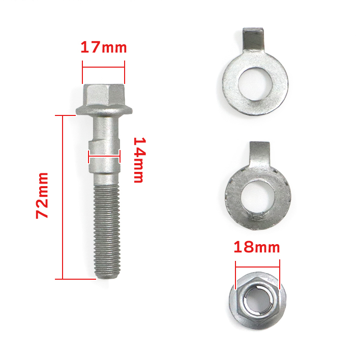 三菱 ギャランフォルティス CY4A キャンバーボルト M14 2本セット ±1.75° 強度区分12.9 新品 キャンバー調整 偏芯_画像3