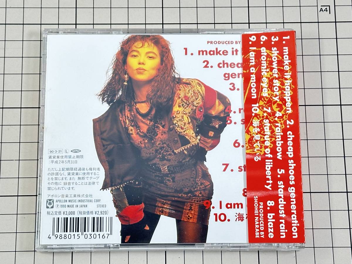 【CD|セル盤｜盤面良好｜帯付き】樋口沙絵子 / MAKE IT HAPPEN　(廃盤) 1990/03/21 APCA-8 4988015030167_画像2