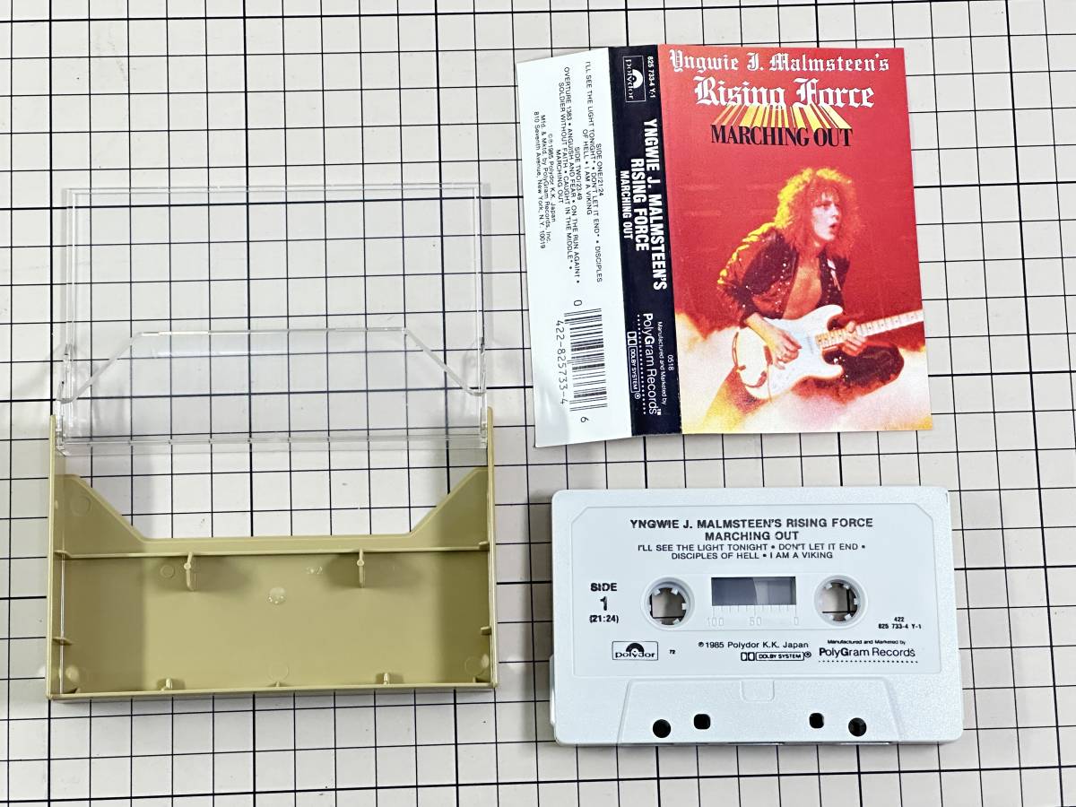 【中古/輸入版/良品】洋楽　カセットテープ　Yngwie J. Malmsteen's Rising Force / Marching Out [1985] イングヴェイ・マルムスティーン_画像1