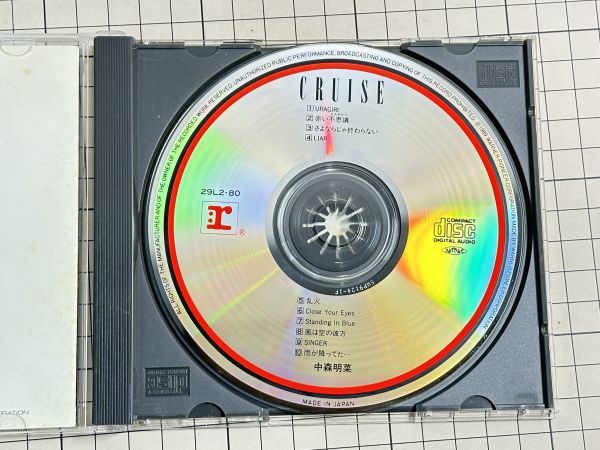 【CD｜セル版｜盤面良好｜ハガキ付】中森明菜 / CRUISE　(廃盤) 1989/07/25 29L2-80 4988014700801_画像5