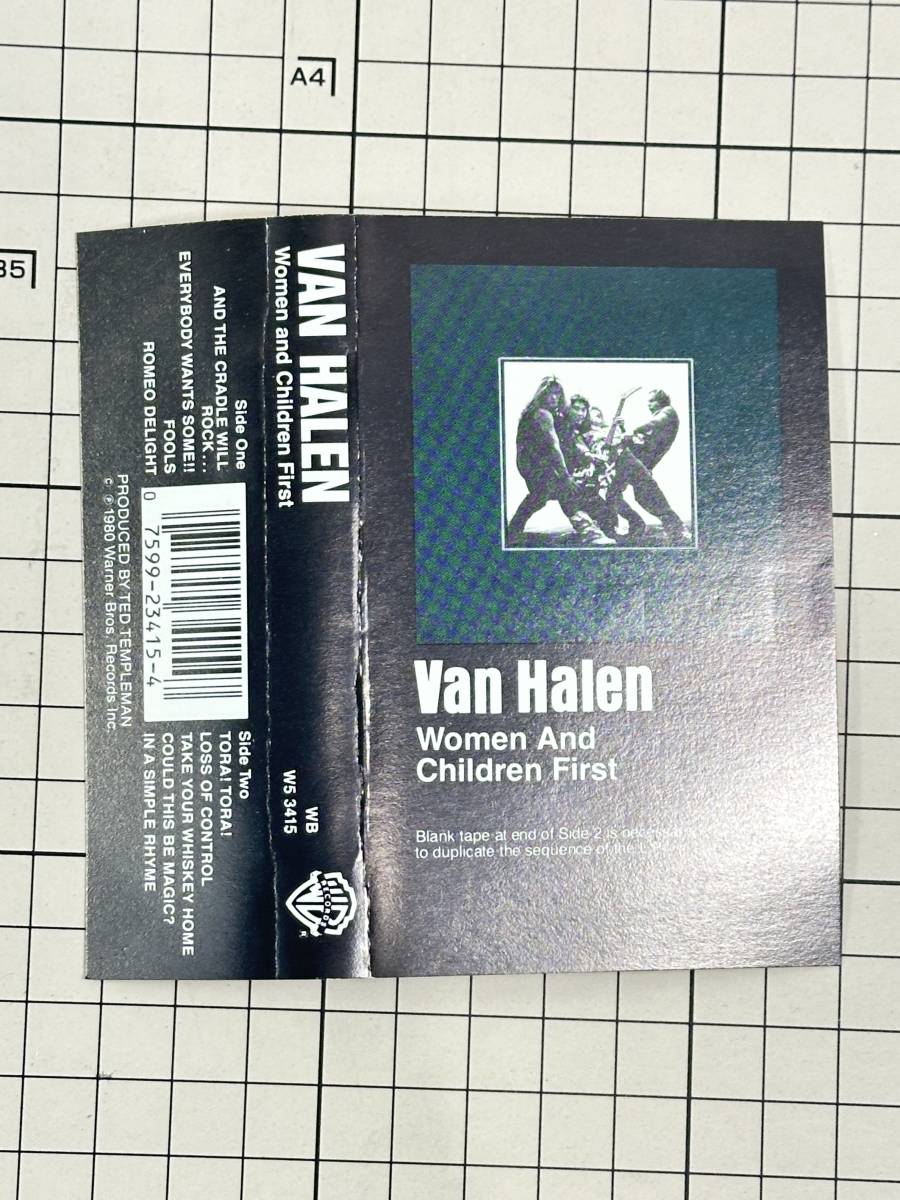 【中古/輸入版/良品】洋楽 カセットテープ ヴァン・ヘイレン Van Halen Women And Children First  暗黒の掟の画像3
