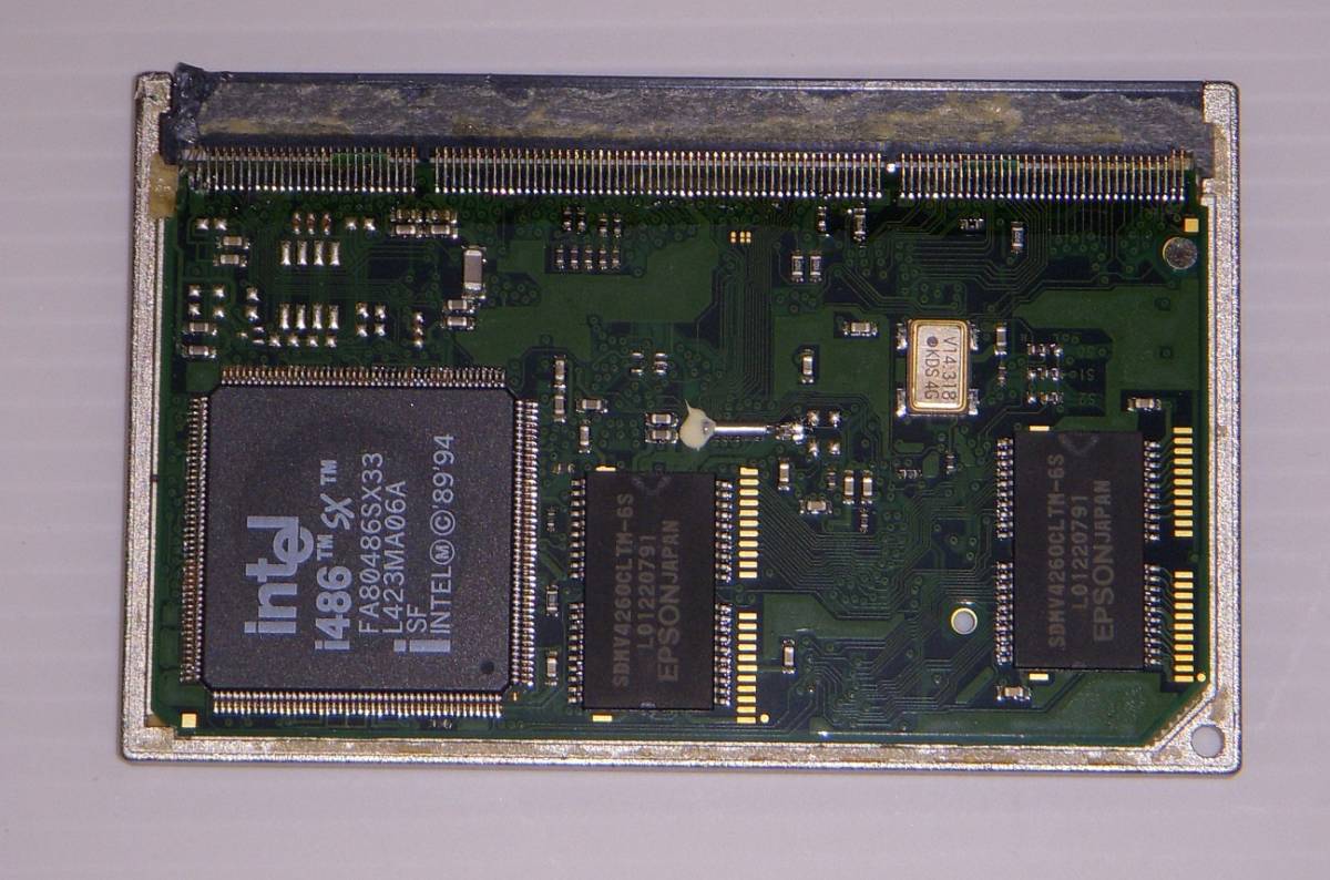 【ジャンク】 カード型CPU　 FA80486SX33搭載_画像1