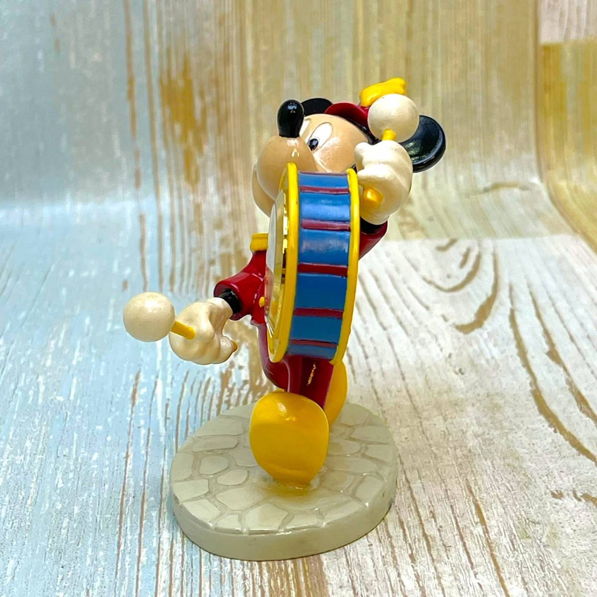 レア★ミッキーマウス Mickey Mouse 置時計 陶器製 とけい フィギュアリン フィギュア★Disney TDL ディズニーランド_画像5