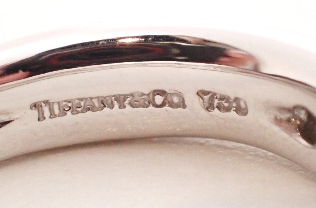 TIFFANY&Co.( Tiffany ) K18WGparoma Picasso ton danes Heart diamond ring 6P 7.1g 9.5 number white gold 