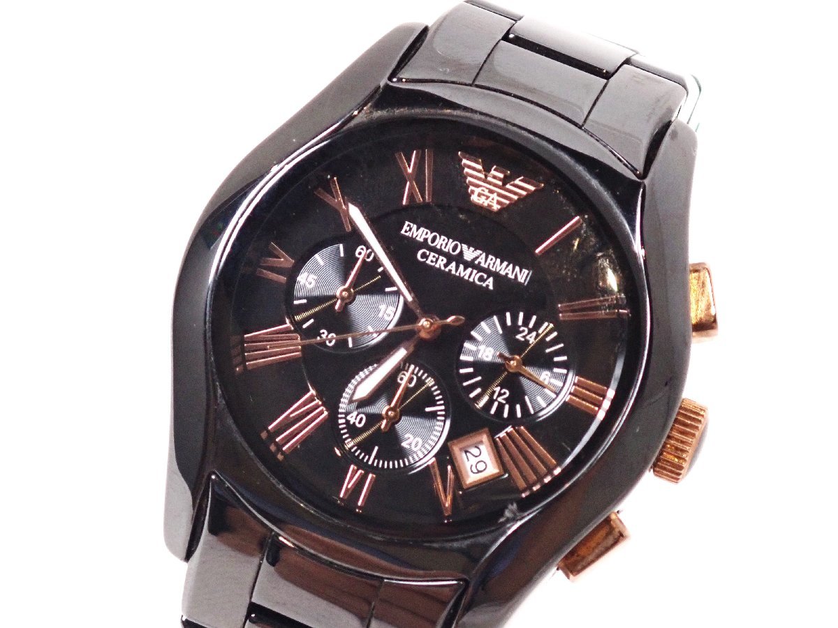 最高級 EMPORIO ARMANI(エンポリオアルマーニ) 腕時計 メンズ クロノ