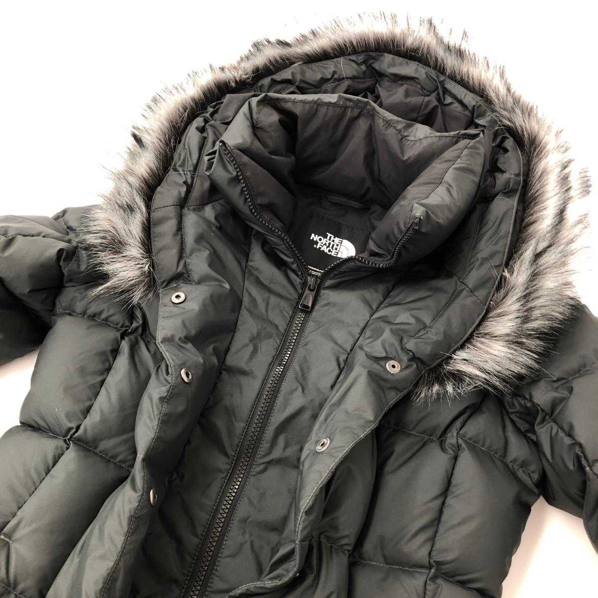 美品◆THE NORTH FACE ザノースフェイス ロングダウンコート サイズXS◆ グレー レディース アウター ニューディーリオダウンパーカ_画像4