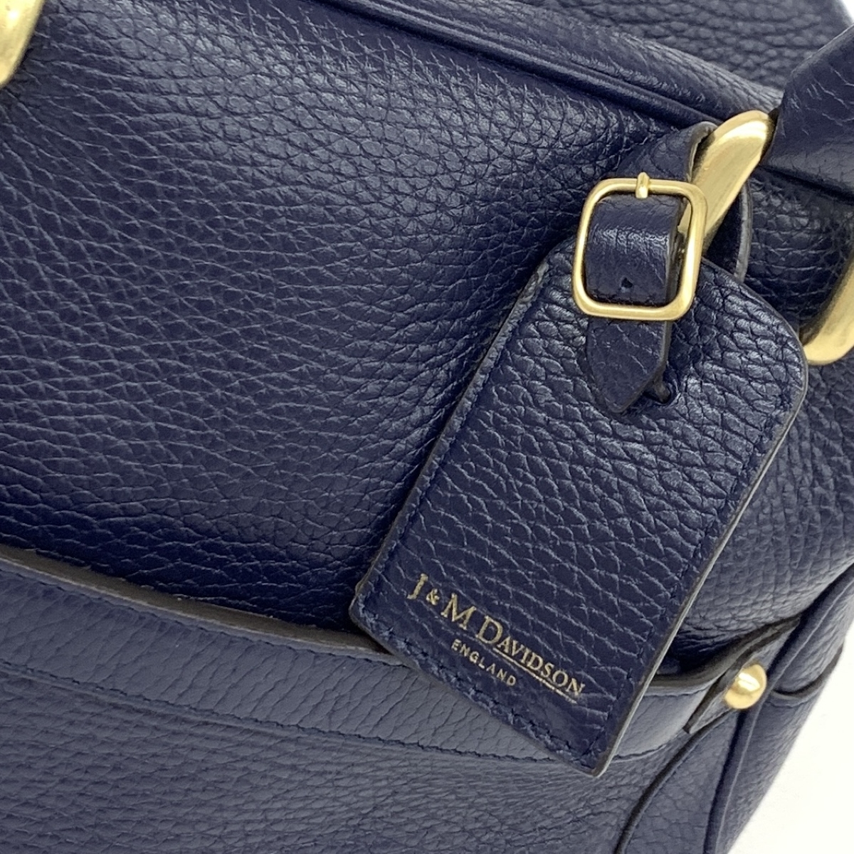 良好◆J&M DAVIDSON ジェイ&エムデヴィッドソン トートバッグ◆ ネイビー レザー レディース ハンド 肩掛け bag 鞄_画像5