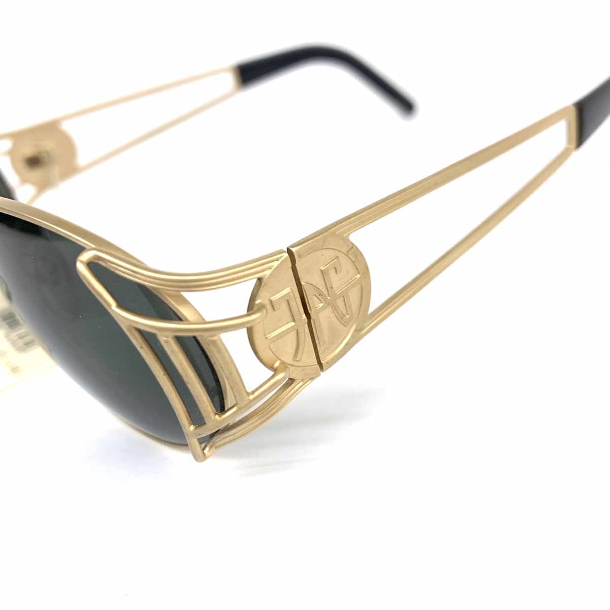  прекрасный товар *JEAN PAUL GAULTIER Jean-Paul Gaultier солнцезащитные очки *58-6102 Gold цвет унисекс Vintage неиспользуемый товар мелкие вещи 