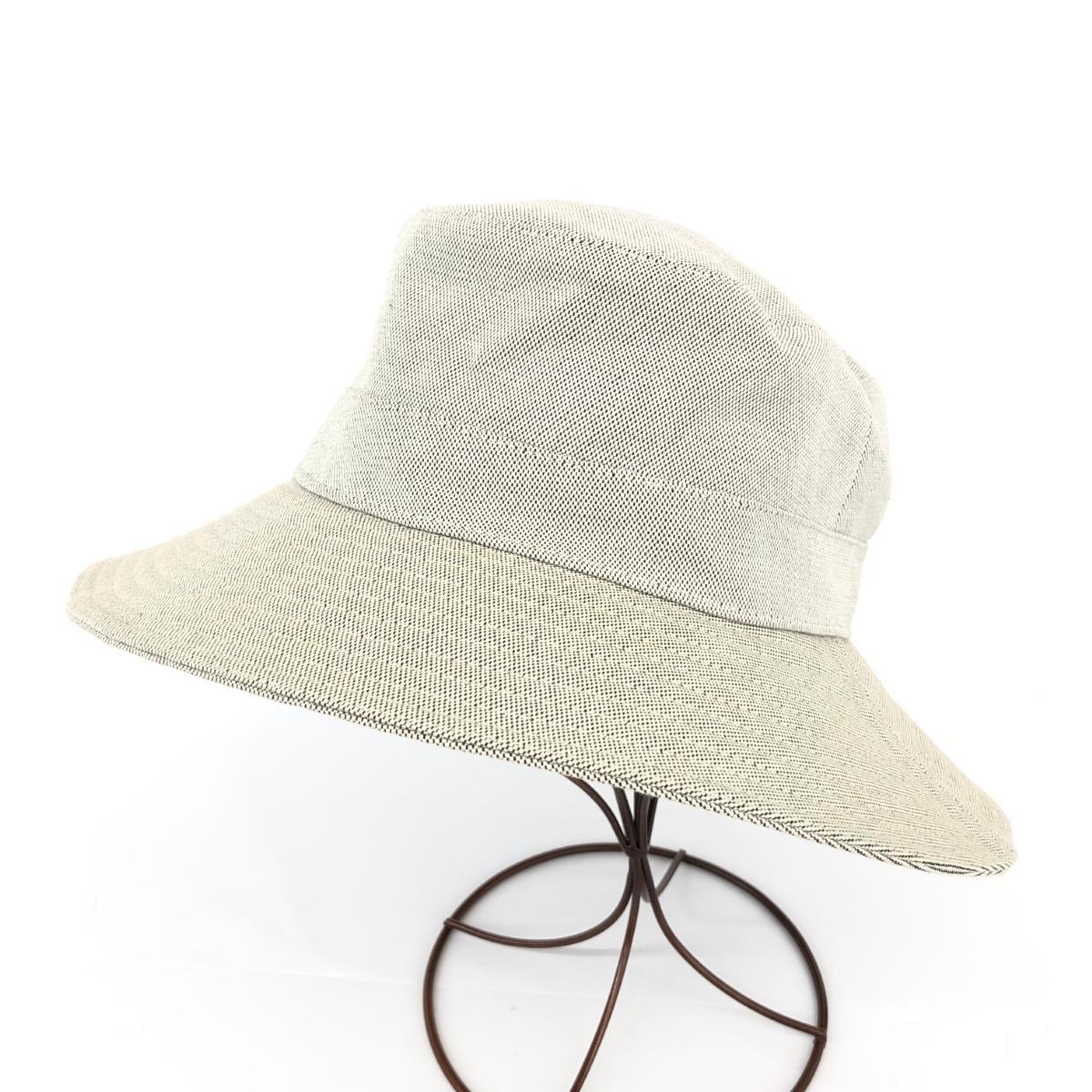 ◆HERMES エルメス ハット 57cm◆ グレー レディース 帽子 ハット hat 服飾小物