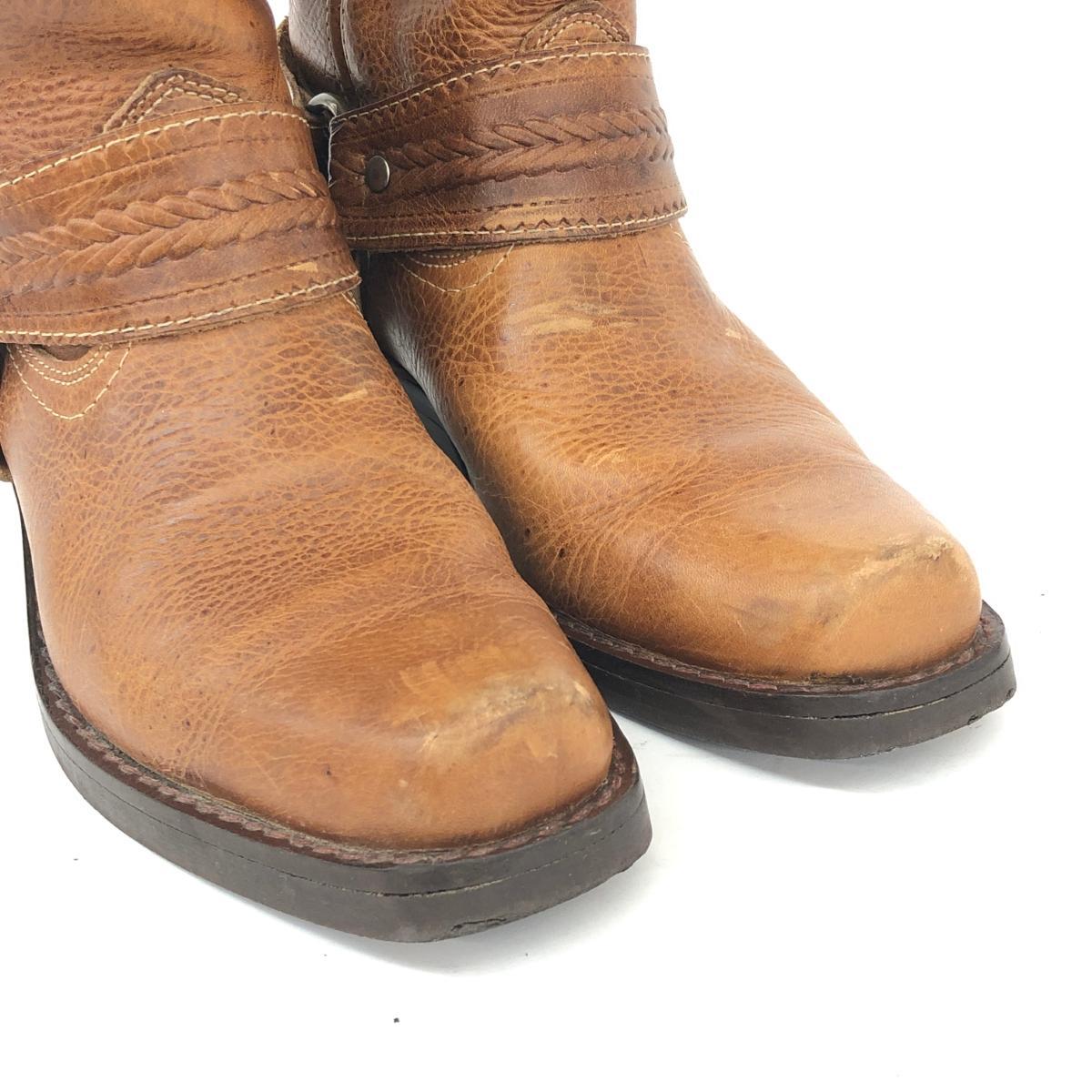 ◆KENTUCKY'S WESTERN ケンタッキーズウエスタン ウエスタンブーツ 36◆ ブラウン レザー レディース 靴 シューズ ブーティー boots_画像9
