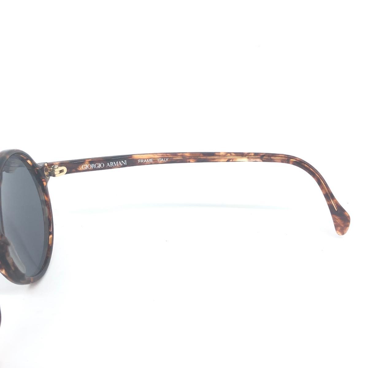 ◆GIORGIO ARMANI ジョルジオアルマーニ サングラス◆304 013 ブラウン ラウンド型 ユニセックス イタリア製 メガネ sunglasses 服飾小物_画像6