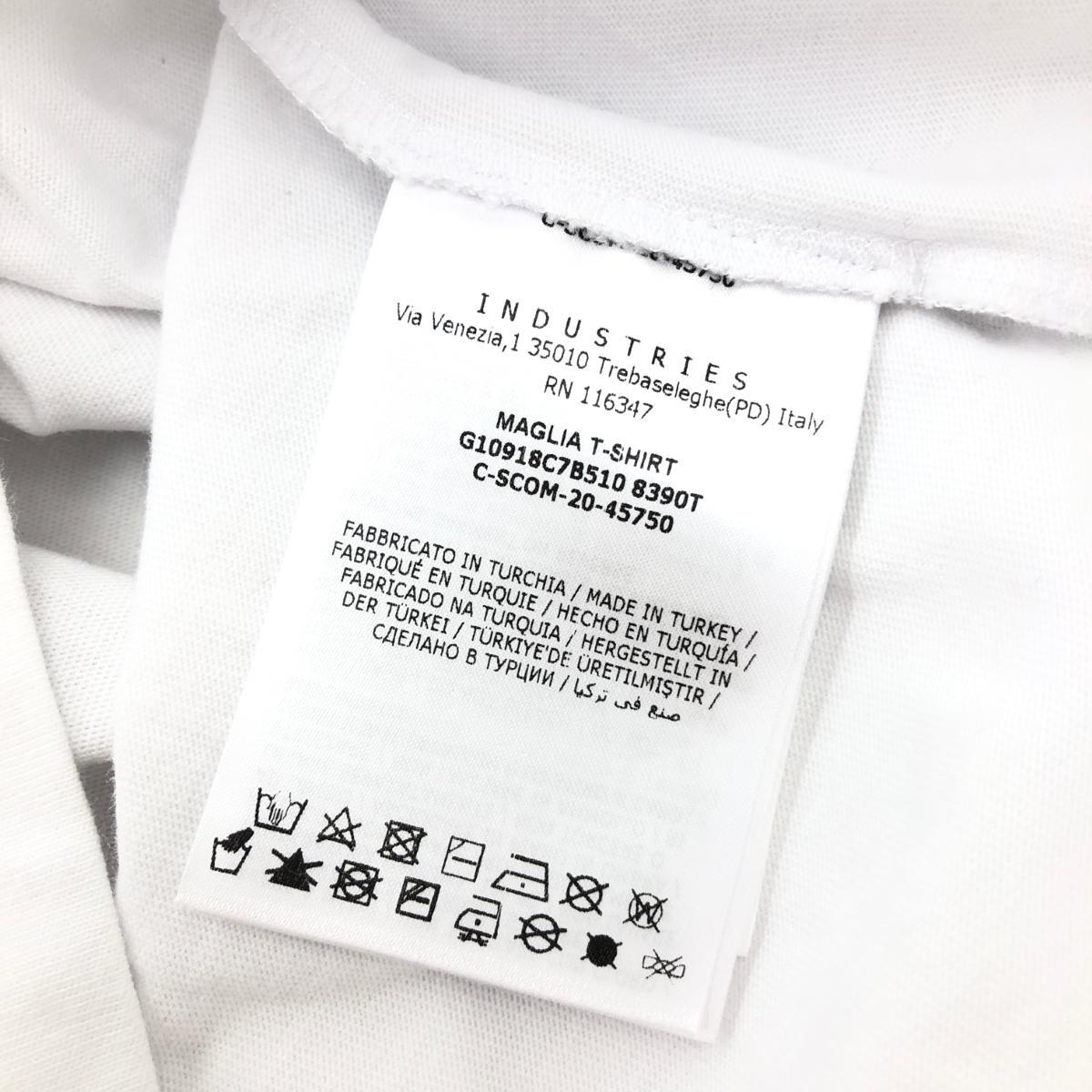 ◆MONCLER モンクレール 半袖Tシャツ ◆ ホワイト メンズ トップス ロゴ クルーネック_画像5