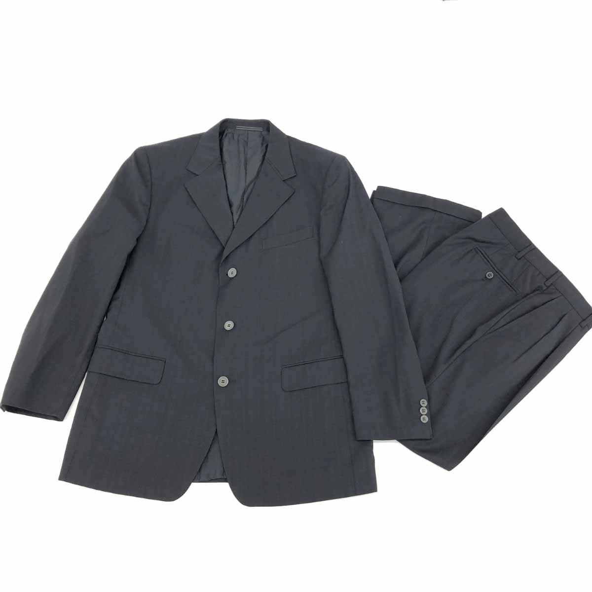 *Gianni Versace Gianni Versace setup suit * black men's top and bottom set suit formal gentleman clothes 