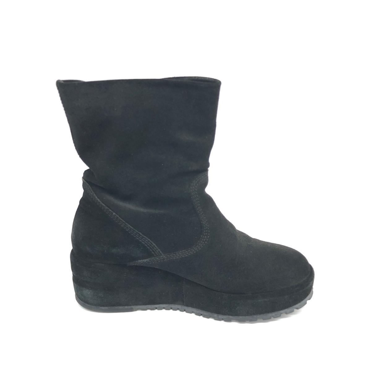 ◆RUCO LINE ルコライン ブーツ 37◆ ブラック レザー レディース 靴 シューズ ブーティー boots_画像3