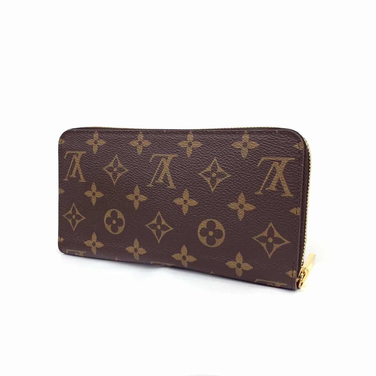 良好◆LOUIS VUITTON ルイヴィトン ジッピーウォレット モノグラム 長財布◆M42616 ブラウン レディース RFID 服飾小物_画像2