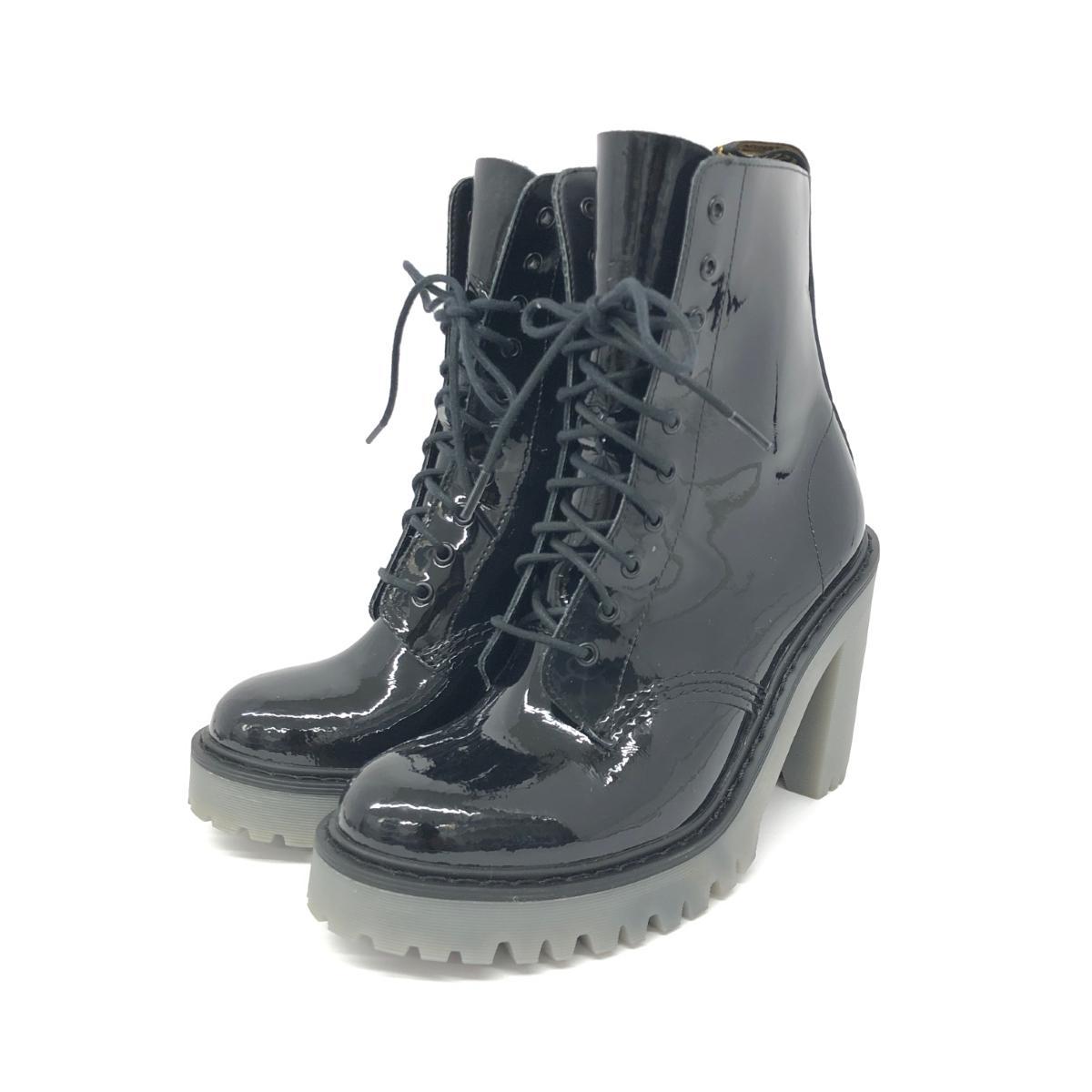 ◆Dr.Martens ドクターマーチン KENDRA ブーツ EU37◆ ブラック エナメル レディース 靴 シューズ ブーティー boots