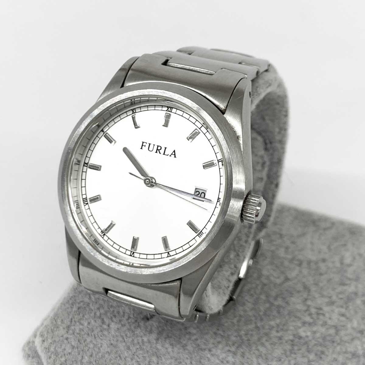 ◆FURLA フルラ 腕時計 クオーツ◆ シルバーカラー SS レディース ウォッチ watch