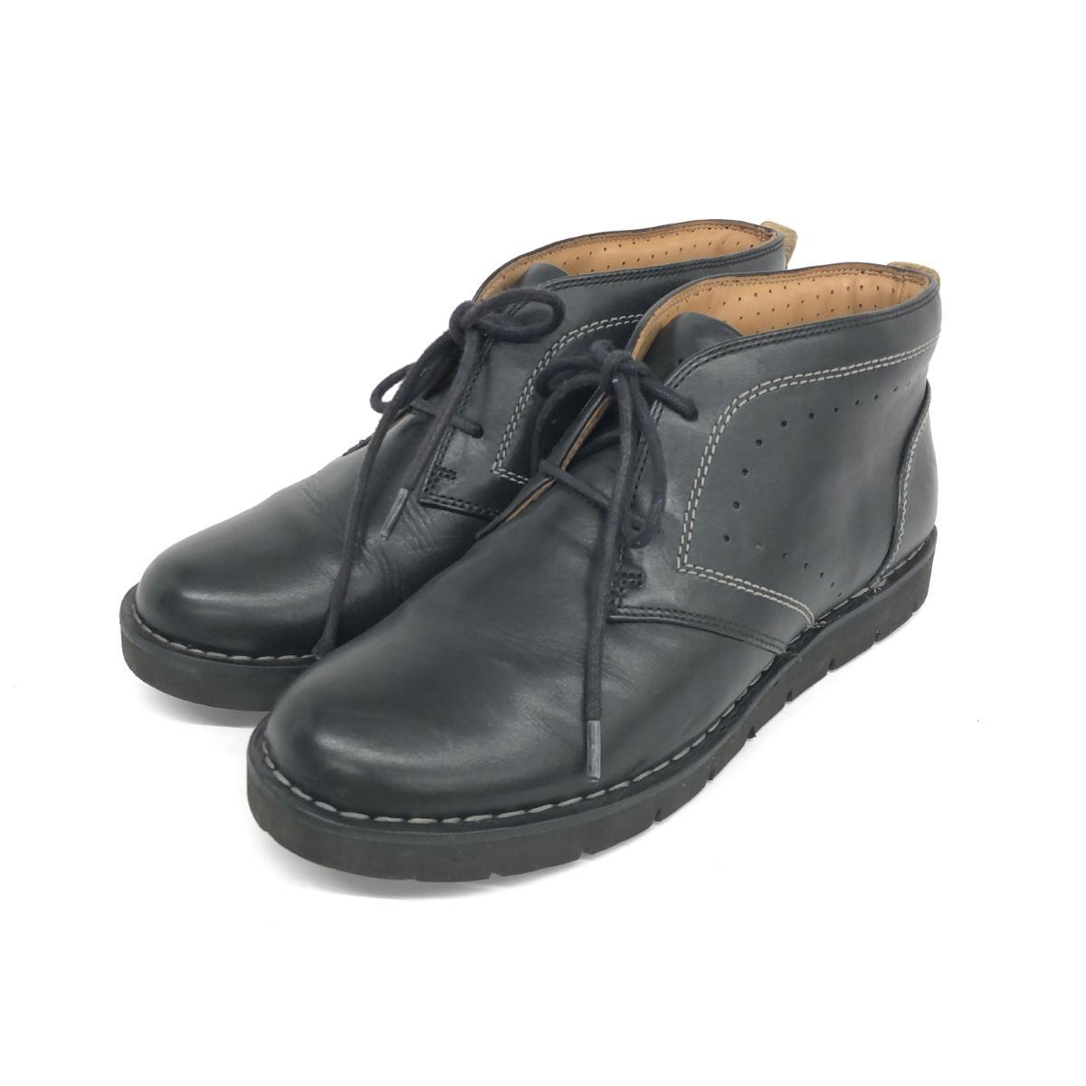 ◆Clarks クラークス ブーツ UK5.5◆ ブラック レザー レディース 靴 シューズ ブーティー boots_画像1
