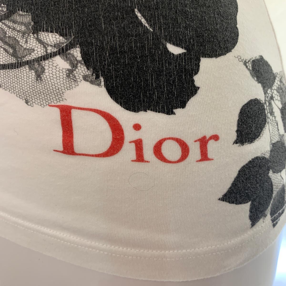 ◆Christian Dior クリスチャンディオール カットソー ◆ ホワイト コットン100％ レディース トップス KO1014_画像3