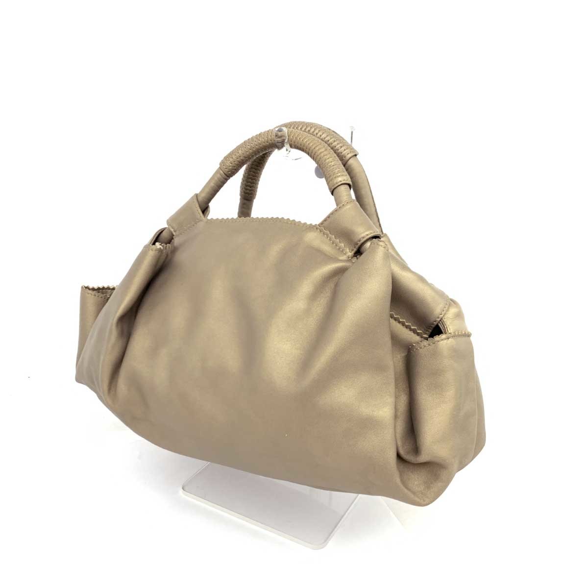 良好◆LOEWE ロエベ ハンドバッグ◆ ゴールドカラー ナッパレザー レディース bag 鞄_画像3