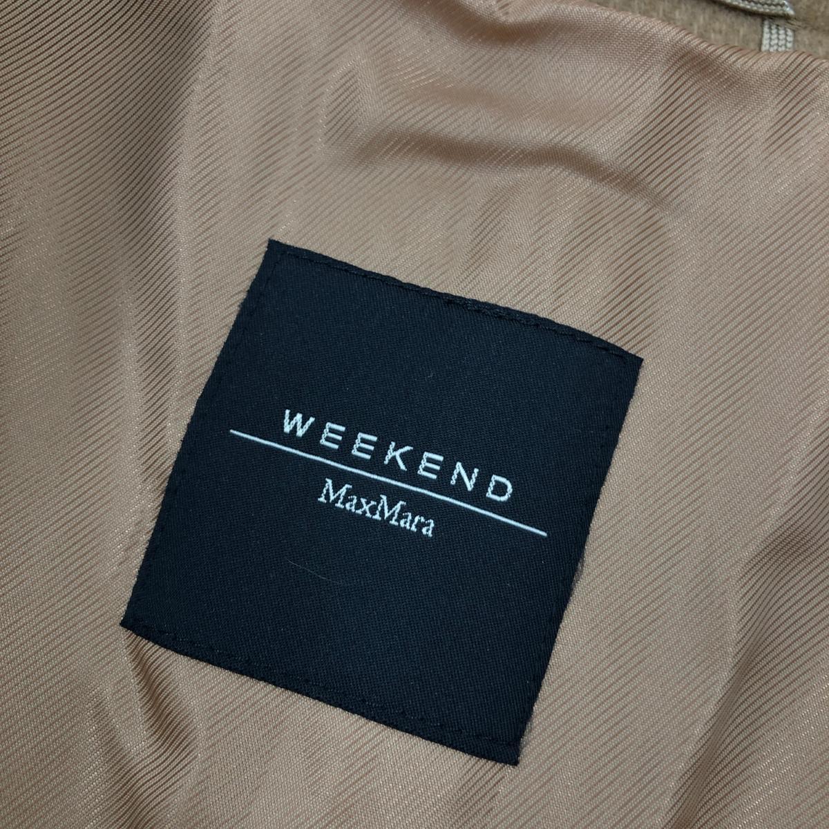 ◆MAX MARA WEEKEND マックスマーラーウィークエンド コート サイズI42◆ ブラウン ウール レディース アウター ロング_画像5