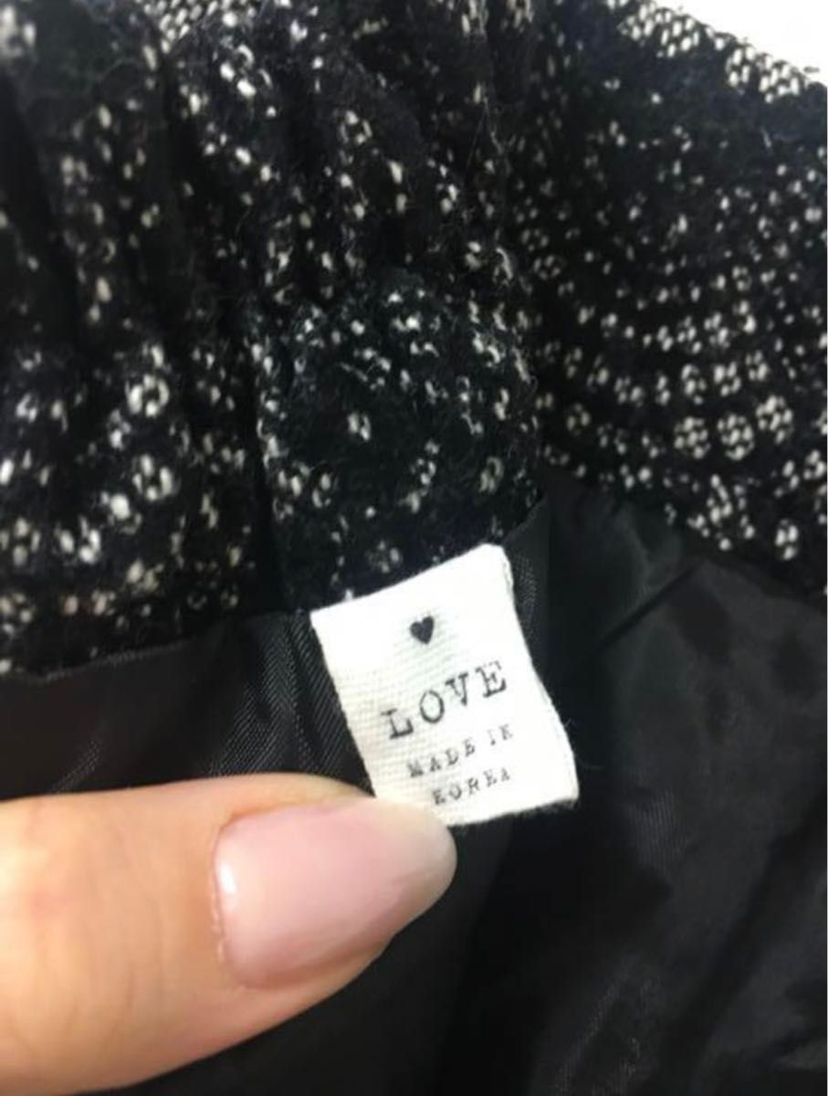 韓国　カロスキル　インポート　スカート　ミニスカート　シンプル　台形スカート