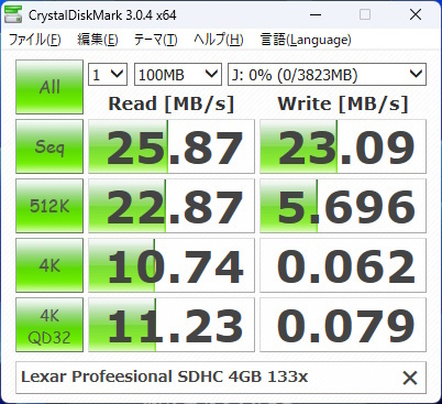 Lexar レキサー Professional SDHC 4GB CLASS6 133倍速 133X 後期ロット品 42nm Samsung SLCチップ採用品 LSD4GBDRBJP133_画像2