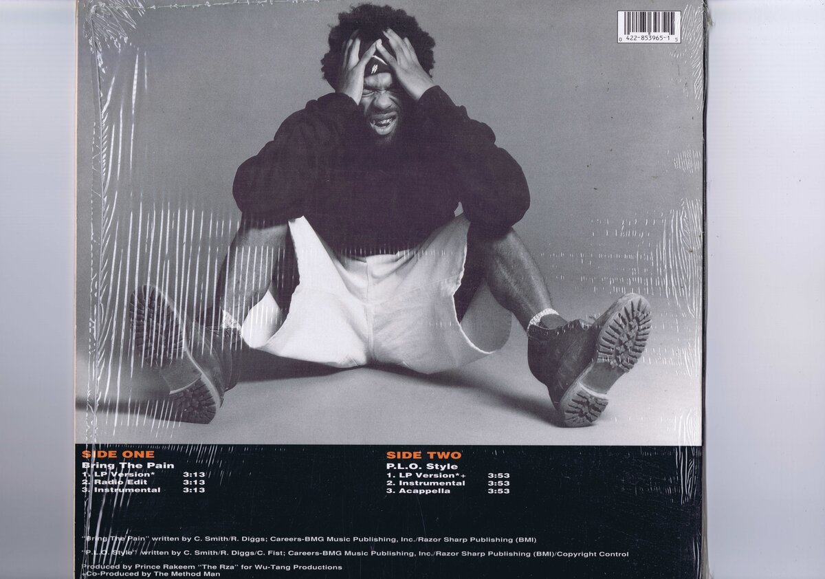 盤質良好 US盤 12inch Method Man / Bring The Pain / メソッド・マン Wu-Tang Clan シュリンク付き（開封済） 422-853 965-1_画像2