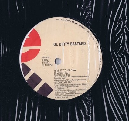 シュリンク付き（開封済） US盤 12inch Ol' Dirty Bastard / Brooklyn Zoo / Wu-Tang Clan 0-66166_画像2