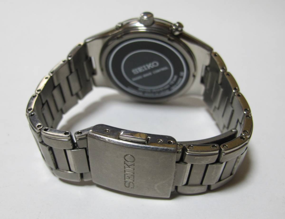  原文:セイコー 電波時計 ソーラー チタニウム 男性用腕時計 中古美品
