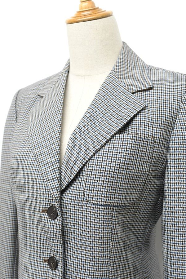 E323/DKNY  установка    костюм  ... пиджак   брюки   ...  микро 1000 птица ... 3... ... талия  2 M  светло-серый    чай    синий 