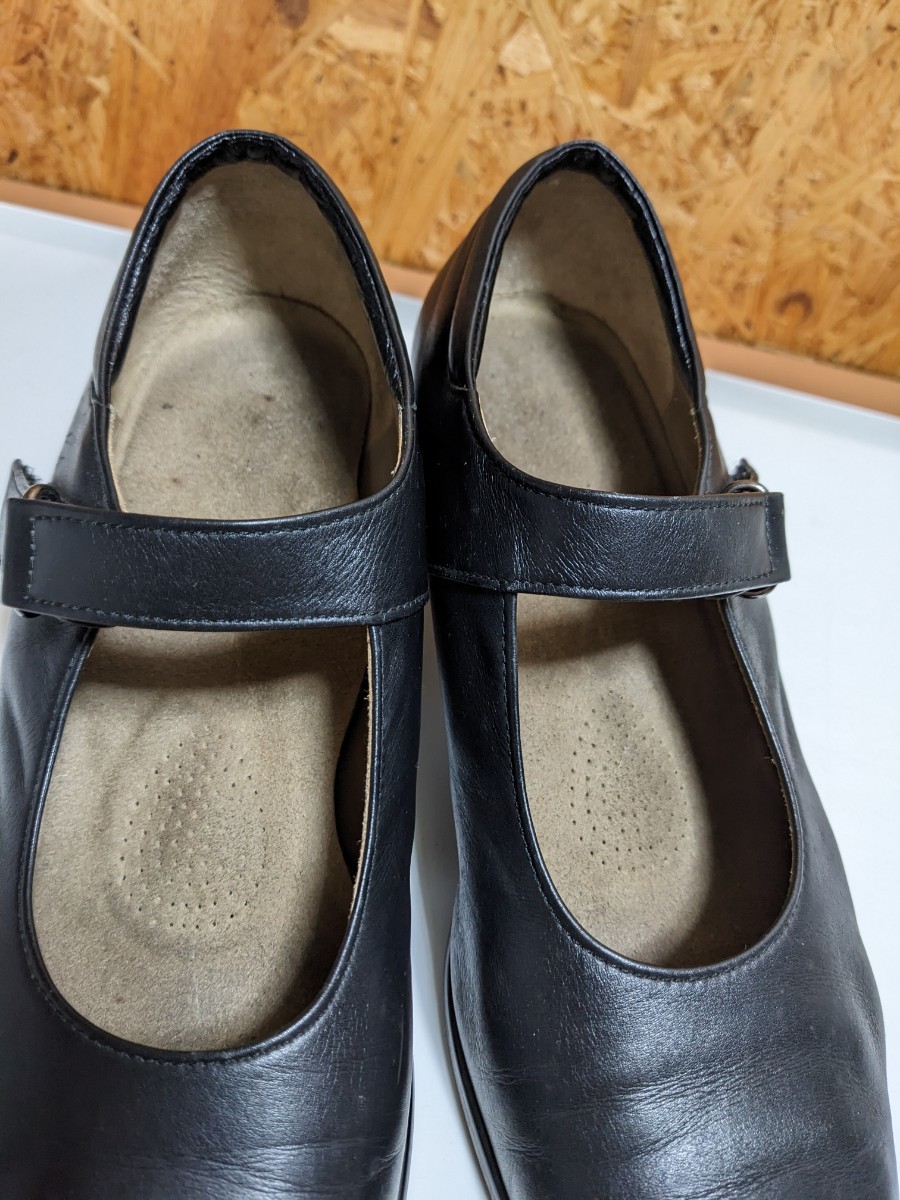 COMFORT CLINIC MADE IN JAPAN 23 1/2 EE　パンプス　革靴 23.5cm　レザー 本革　黒　ブラック コンフォートクリニック 外反母趾_画像7