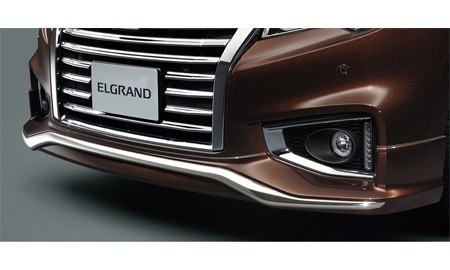 エルグランド[ELGRAND] E52 中期：純正 フロントクロームプロテクター 車体色対応(廃盤 残り在庫わずか)_画像1