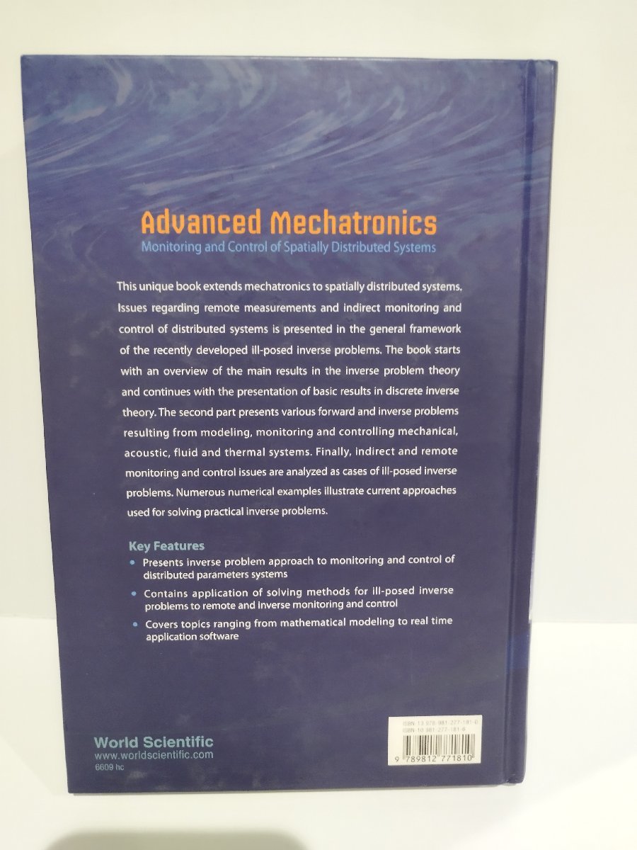 上級メカトロニクス　空間分散システムの監視と制御　洋書/英語/工学/物理学/逆問題理論【ac03j】_画像2