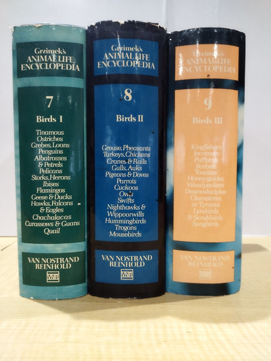 インポート・海外人気ブランド Animal Grzimek´s Life 洋書/英語 3巻セット Birds Encyclopedia 生物学