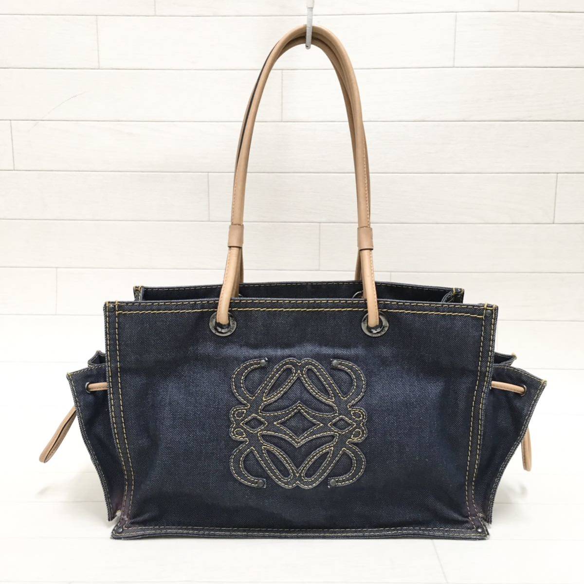 ☆希少・シリアル付☆ロエベ LOEWE ショッパートート デニム トートバッグ