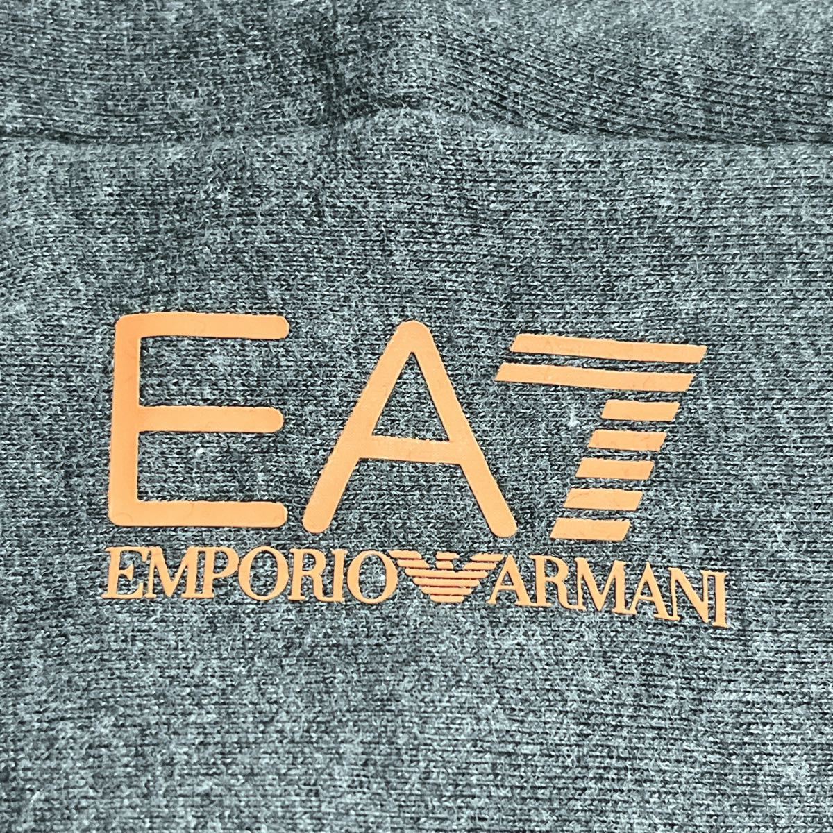 状態良 EA7 EMPORIO ARMANI エンポリオアルマーニ ロゴプリント スウェットパンツ ジョガーパンツ 裏起毛 10A 140cm キッズ 男の子_画像4