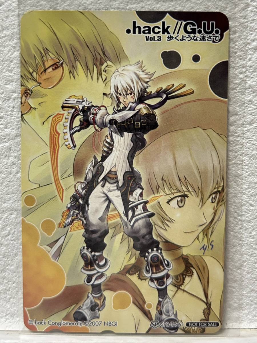 〔新品/テレホンカード〕.hack//G.U. Vol.3 歩くような速さで 【ソフマップ特典】_画像1