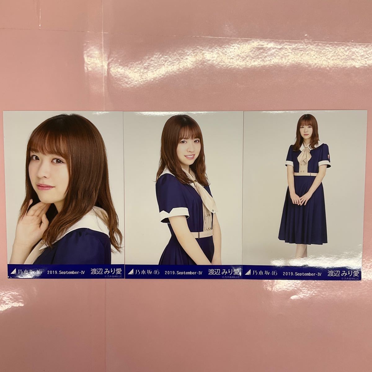 乃木坂46 渡辺みり愛 生写真 2019.September-IV 24th制服 3枚コンプ/No9522_画像1