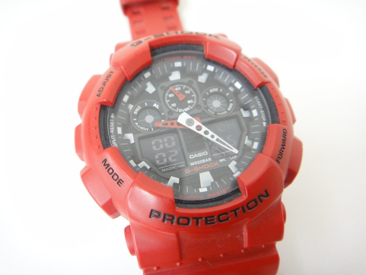 桐生店【現状品】11-111 CASIO カシオ G-SHOCK 腕時計 GA-100B_画像1